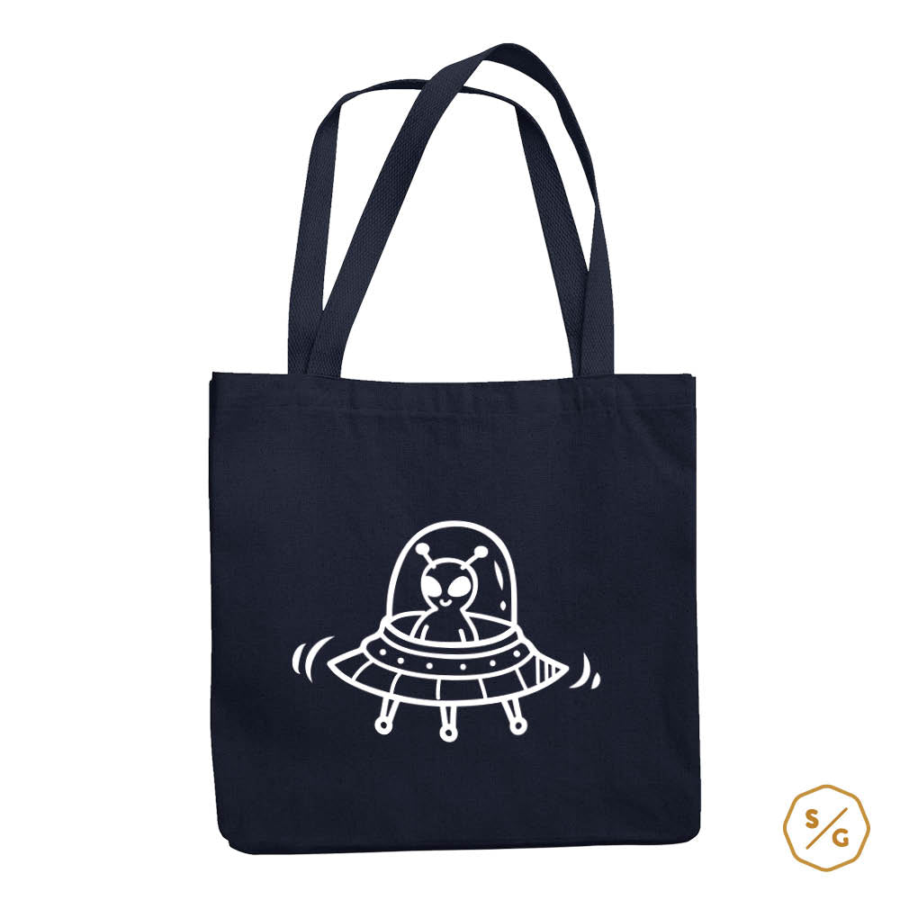 PRINTED COTTON BAG • ALIEN