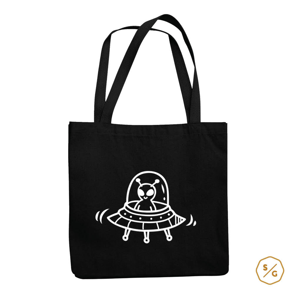 PRINTED COTTON BAG • ALIEN