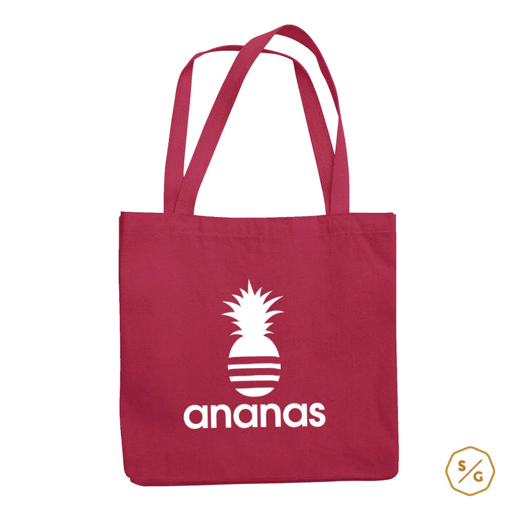 BEDRUCKTE BAUMWOLL-TASCHE • ANANAS