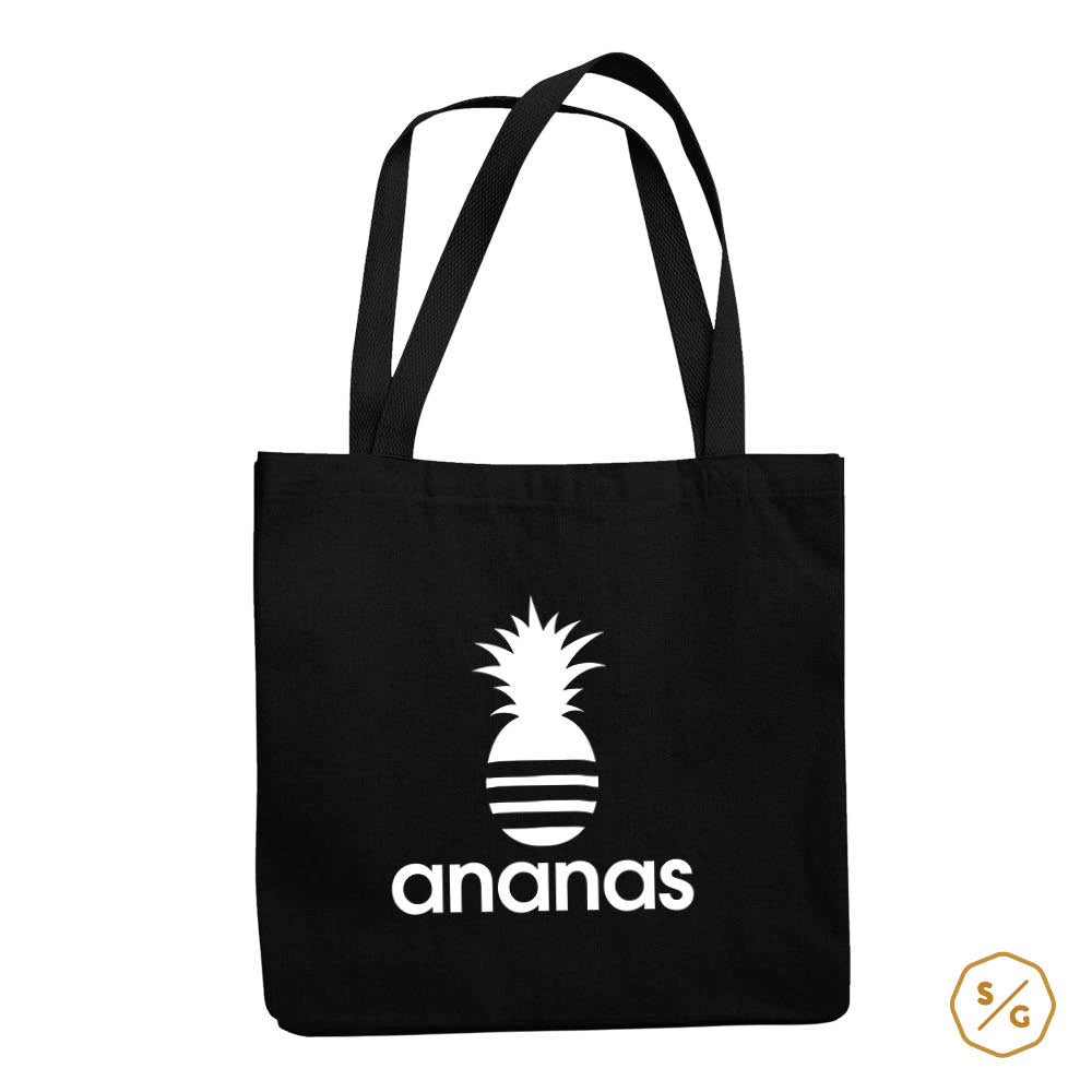 BEDRUCKTE BAUMWOLL-TASCHE • ANANAS