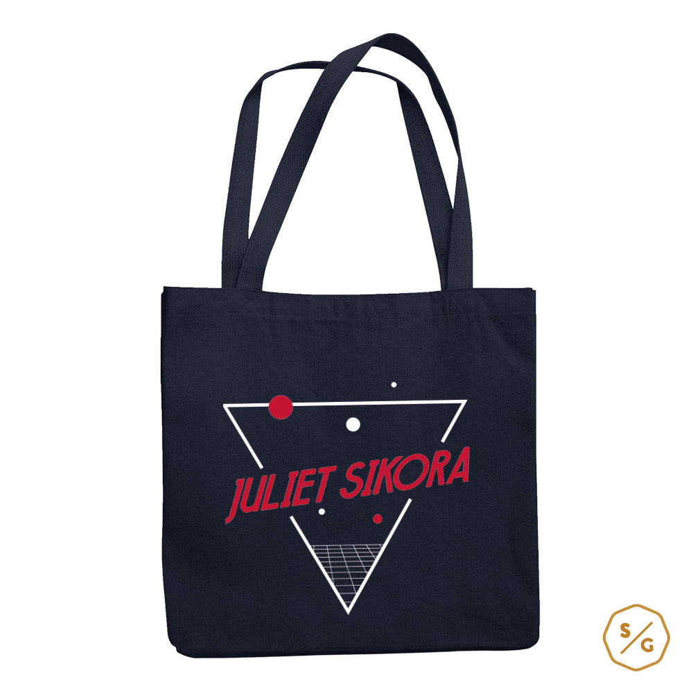 BEDRUCKTE BAUMWOLL-TASCHE • LOGO JULIET SIKORA