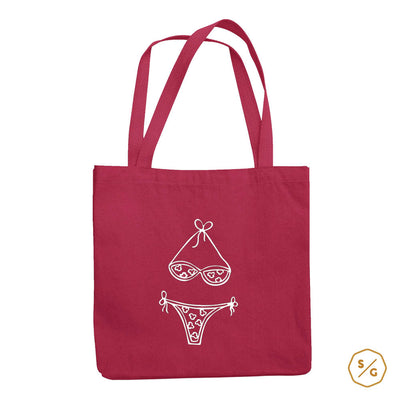 BEDRUCKTE BAUMWOLL-TASCHE • BIKINI