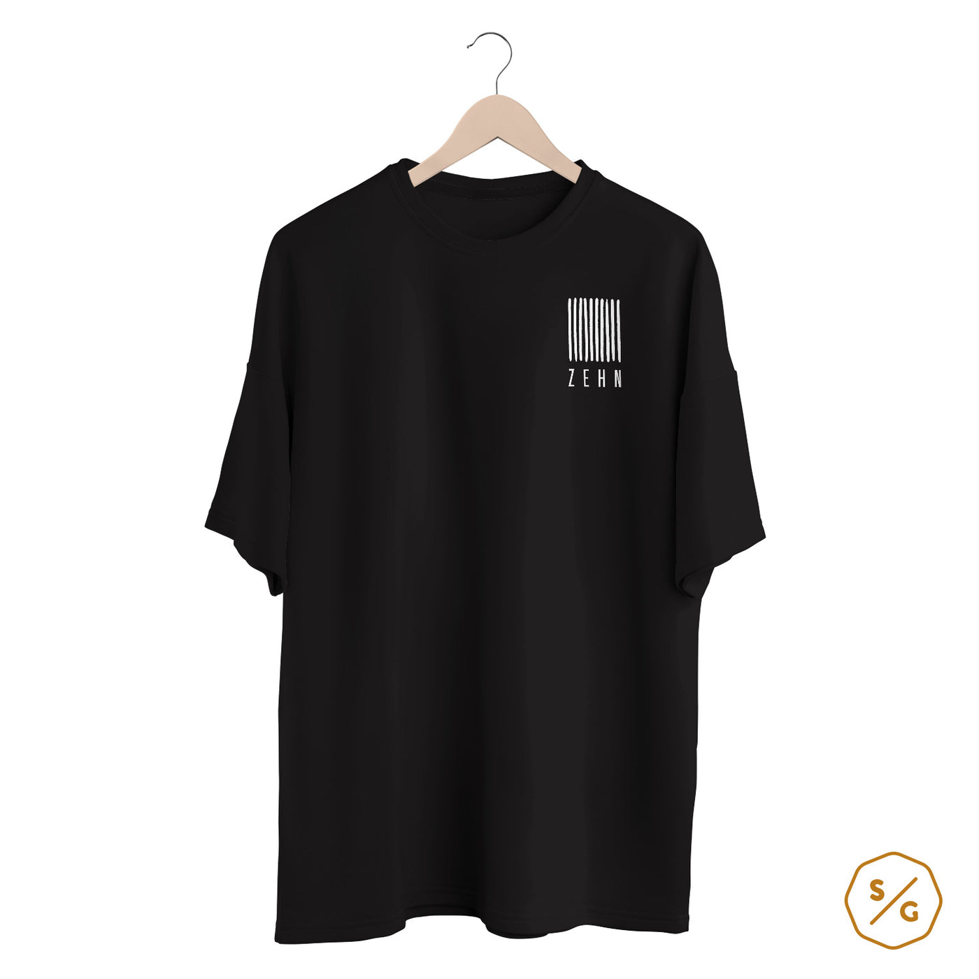 BEDRUCKTES SHIRT OVERSIZED • LOGO ZEHN RECORDS