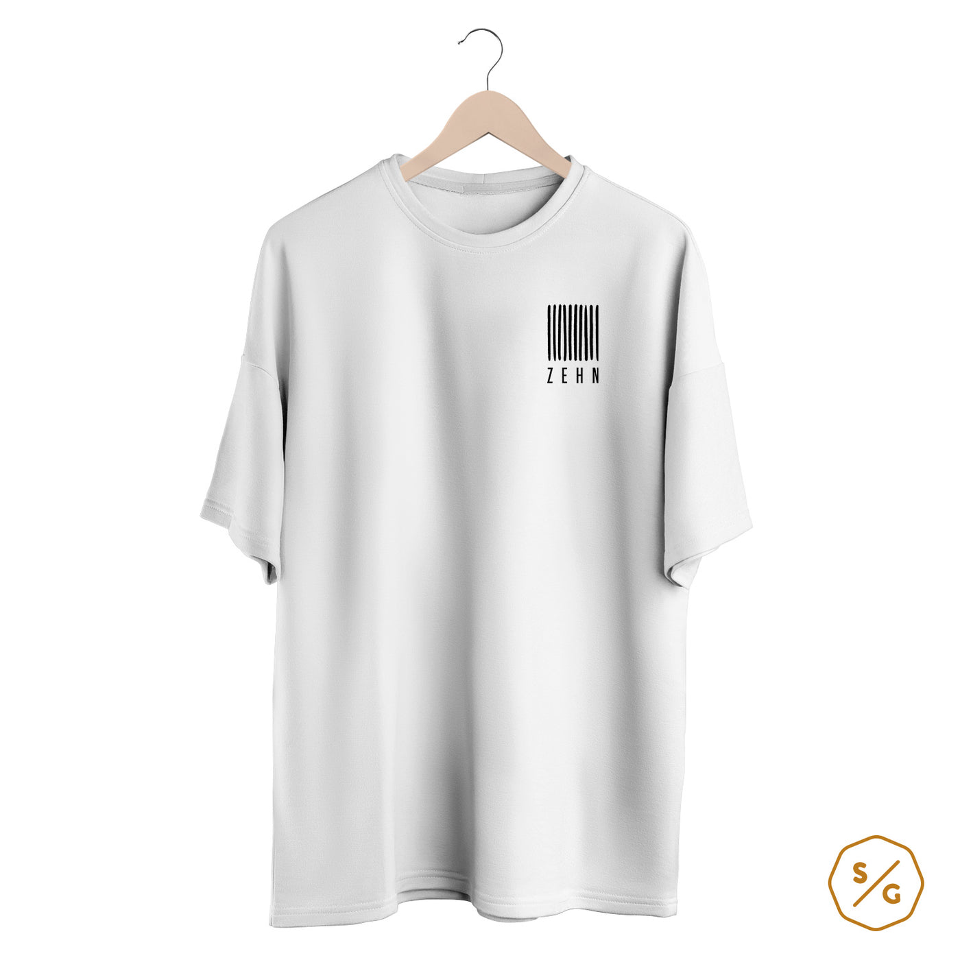 BEDRUCKTES SHIRT OVERSIZED • LOGO ZEHN RECORDS