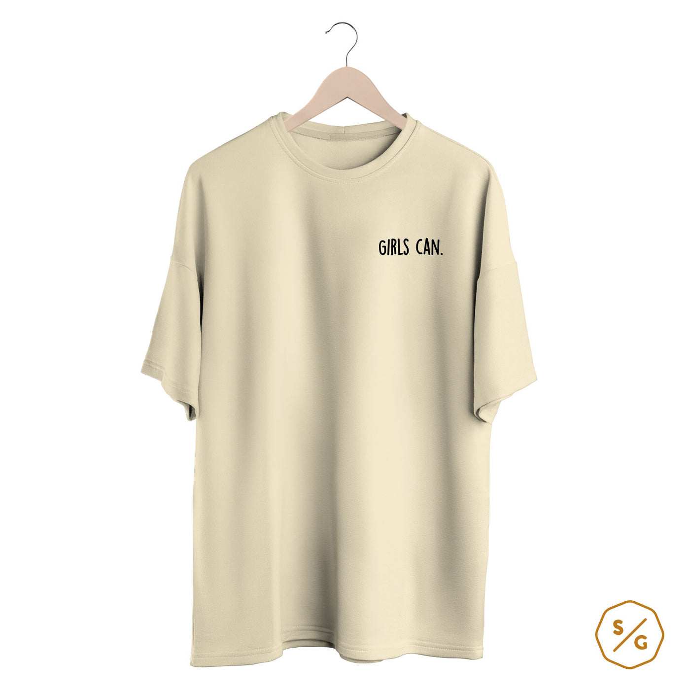 BESTICKTES SHIRT OVERSIZED • GIRLS CAN