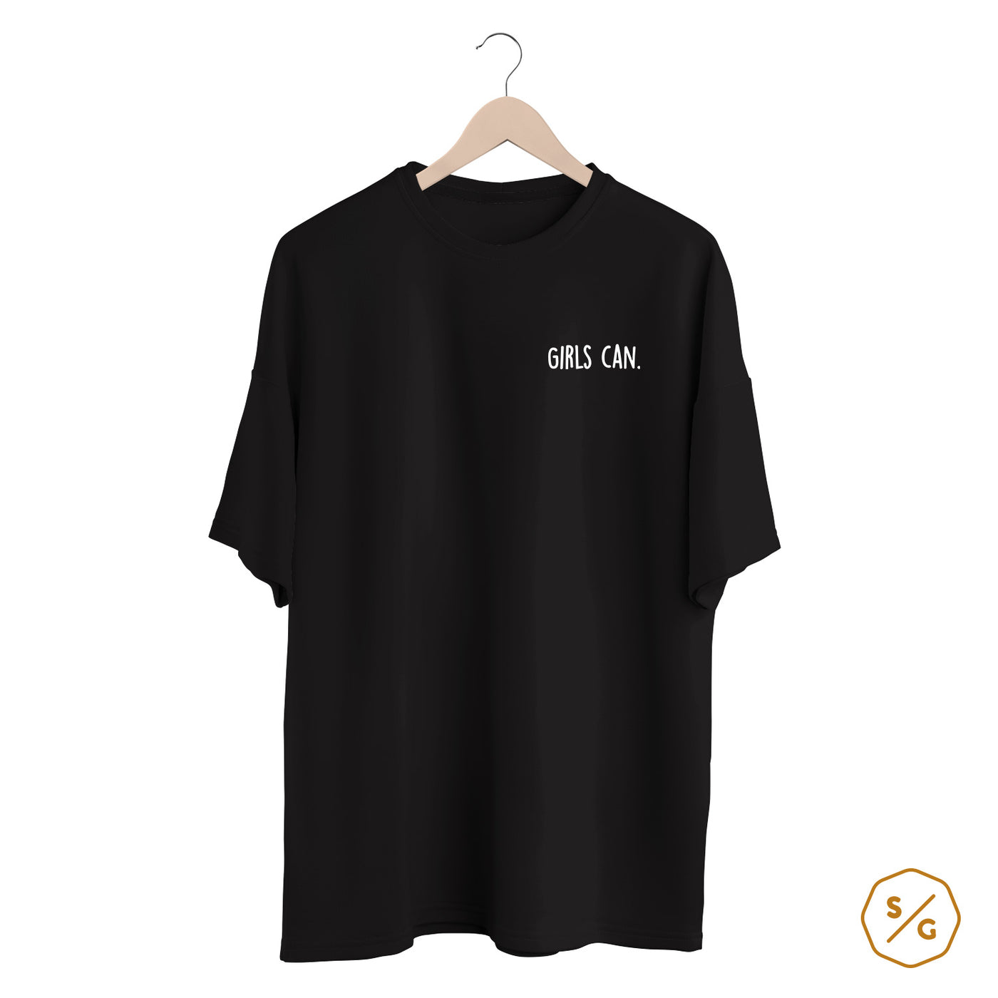 BESTICKTES SHIRT OVERSIZED • GIRLS CAN