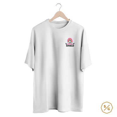BESTICKTES SHIRT OVERSIZED • ANTI BAD VIBE SHIELD