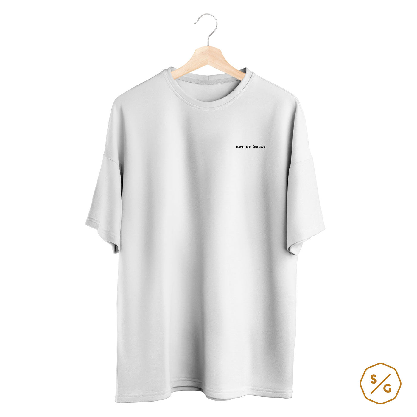 BESTICKTES SHIRT OVERSIZED • NOT SO  BASIC