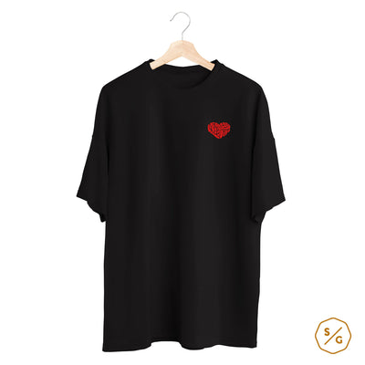 BESTICKTES SHIRT OVERSIZED • MAKE LOVE NOT WAR