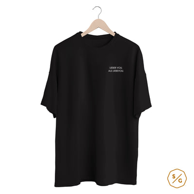 BESTICKTES SHIRT OVERSIZED • LIEBER VOLL ALS LIEBEVOLL