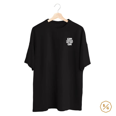 BESTICKTES SHIRT OVERSIZED • GYM, I THOUGHT YOU SAID GIN