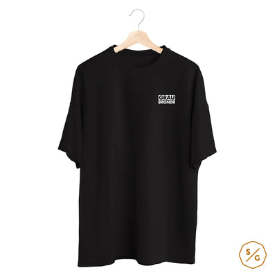 BESTICKTES SHIRT OVERSIZED • GRAU BRGNDR