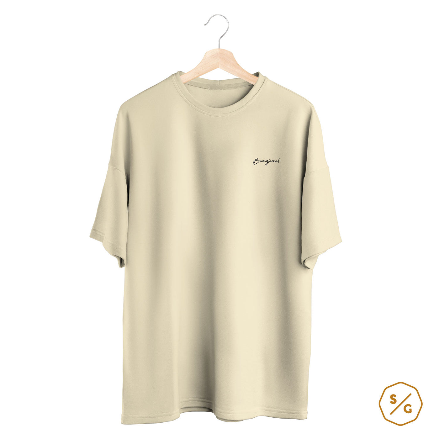 BESTICKTES SHIRT OVERSIZED • BUONGIORNO!