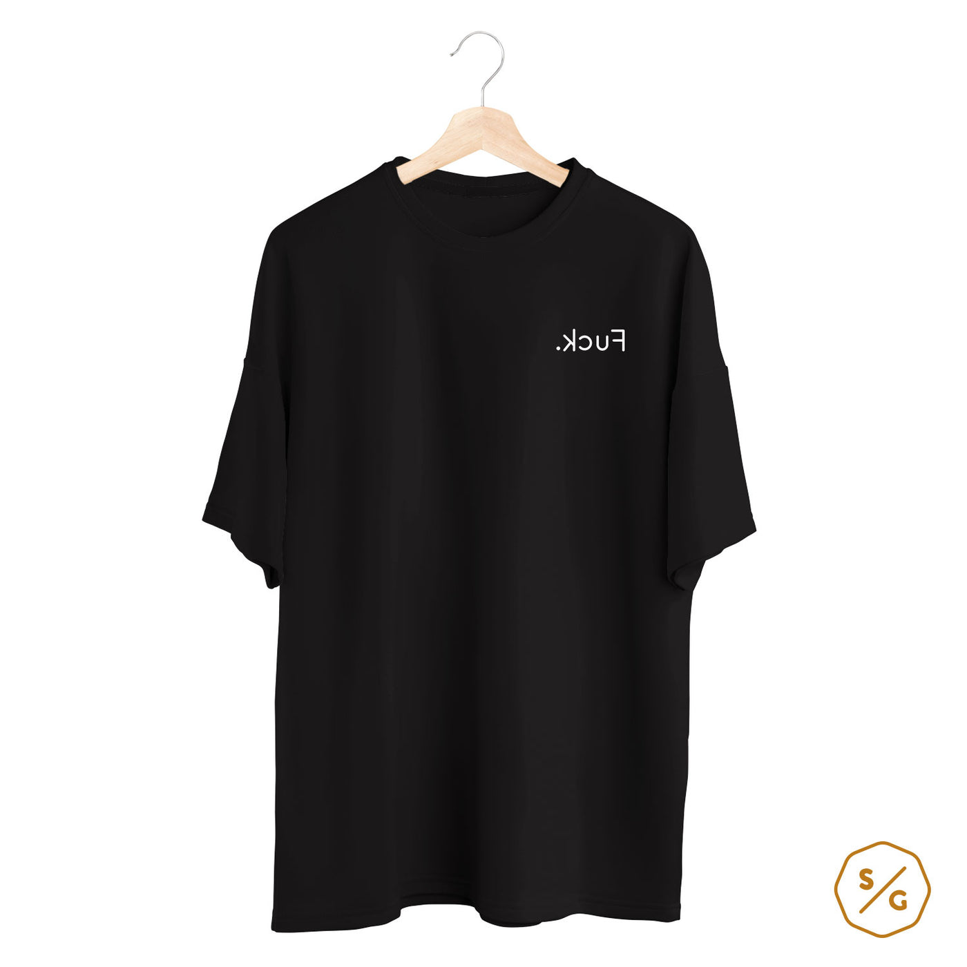 BESTICKTES SHIRT OVERSIZED • .KCUF / FUCK.