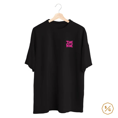 BESTICKTES SHIRT OVERSIZED • TIME FOR WINE