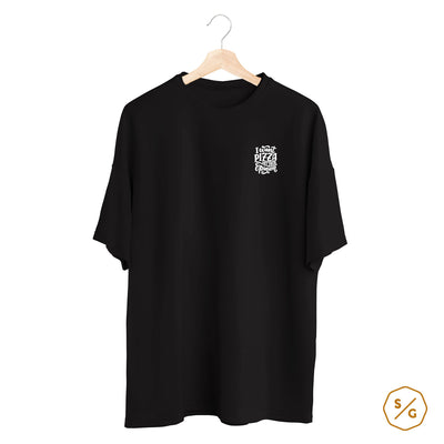 BESTICKTES SHIRT OVERSIZED • I WANT PIZZA NOT YOUR OPINION
