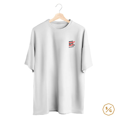 BESTICKTES SHIRT OVERSIZED • WER SICH NICHT BEWEGT