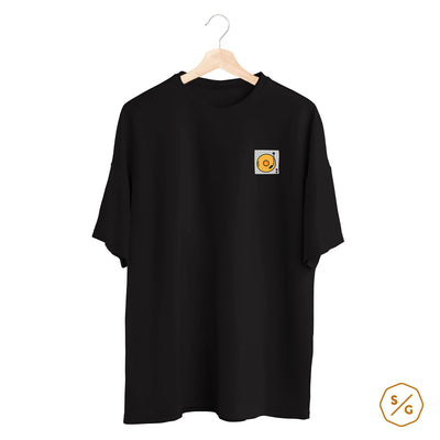 BESTICKTES SHIRT OVERSIZED • TURNTABLE SKETCH COLOR