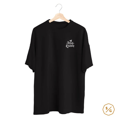 BESTICKTES SHIRT OVERSIZED • BEE A QUEEN
