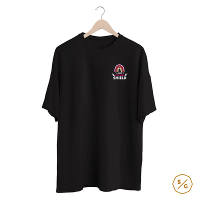 BESTICKTES SHIRT OVERSIZED • ANTI BAD VIBE SHIELD