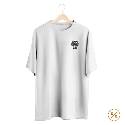 BESTICKTES SHIRT OVERSIZED • GYM, I THOUGHT YOU SAID GIN
