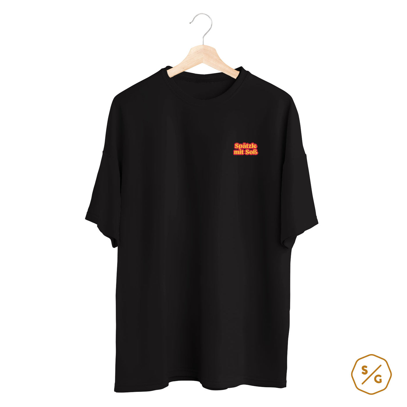 BESTICKTES SHIRT OVERSIZED • SPÄTZLE MIT SOSS