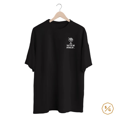 BESTICKTES SHIRT OVERSIZED • THEY SEE ME APEROLLIN'