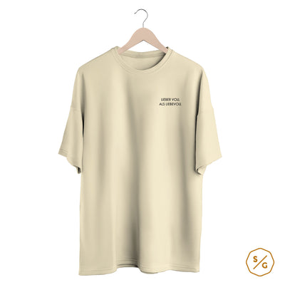 BESTICKTES SHIRT OVERSIZED • LIEBER VOLL ALS LIEBEVOLL