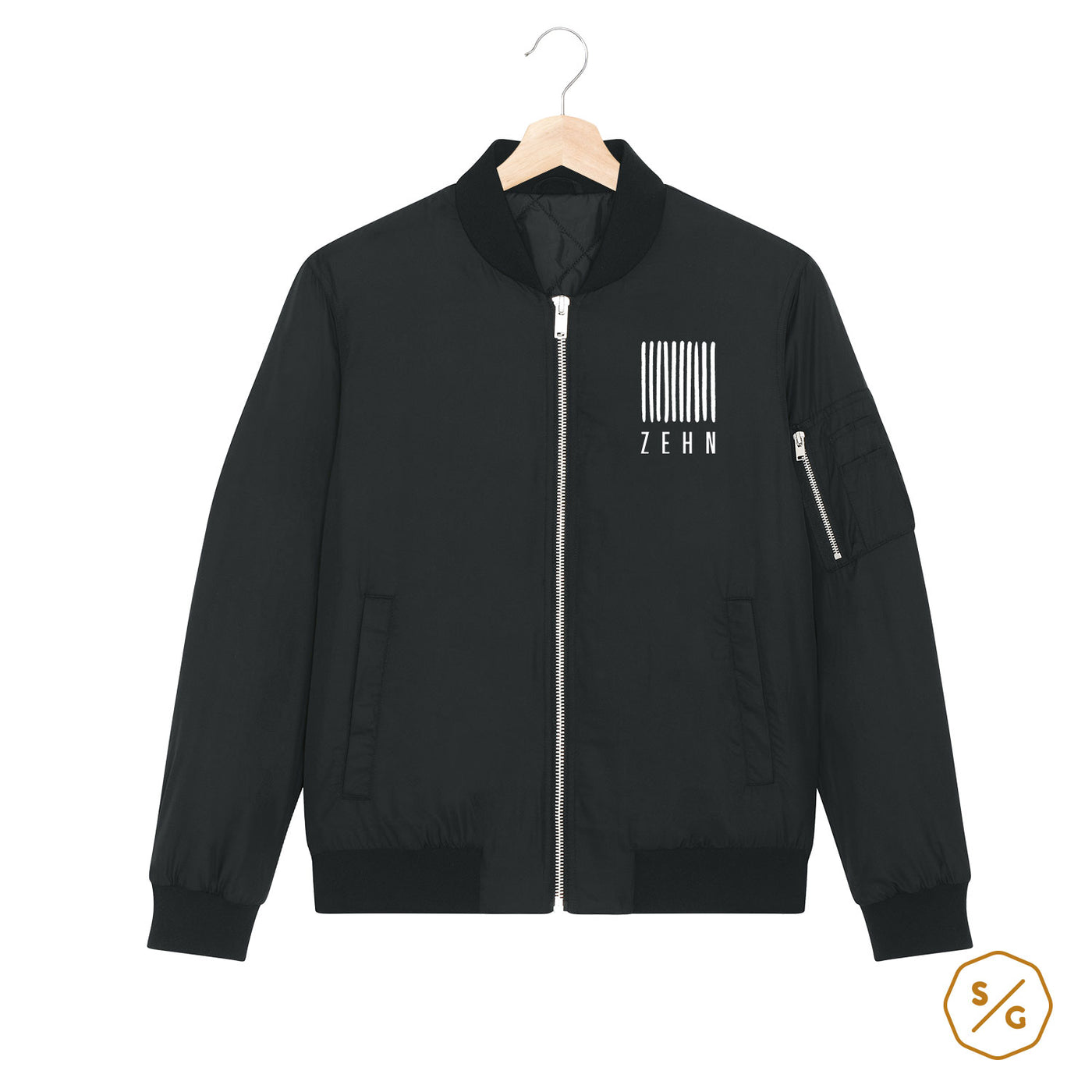 BESTICKTE BOMBERJACKE • LOGO ZEHN RECORDS