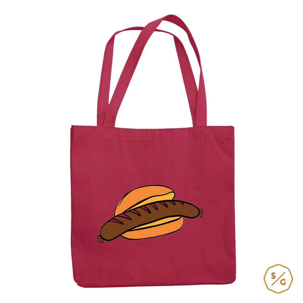 BEDRUCKTE BAUMWOLL-TASCHE • BRATWURST