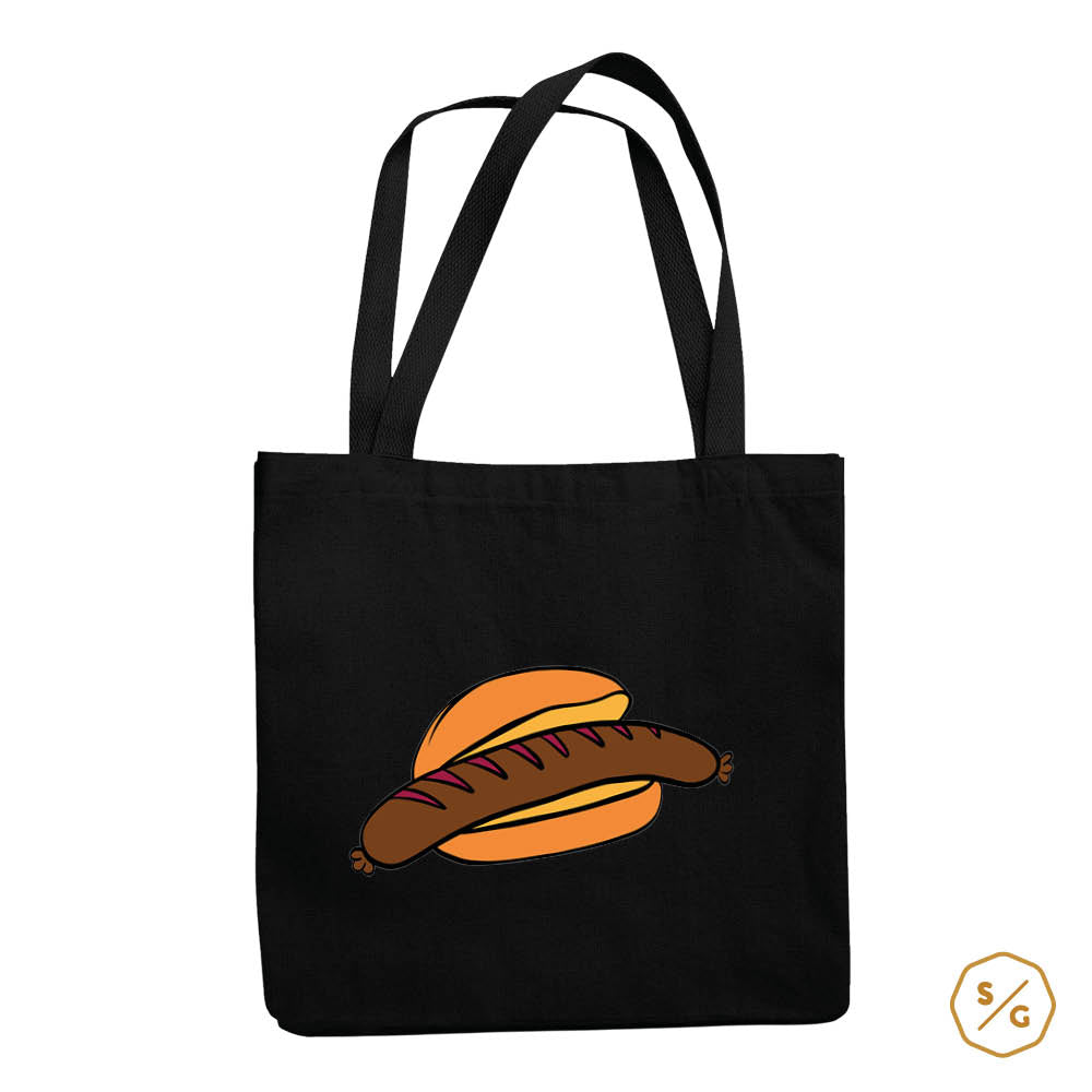 BEDRUCKTE BAUMWOLL-TASCHE • BRATWURST