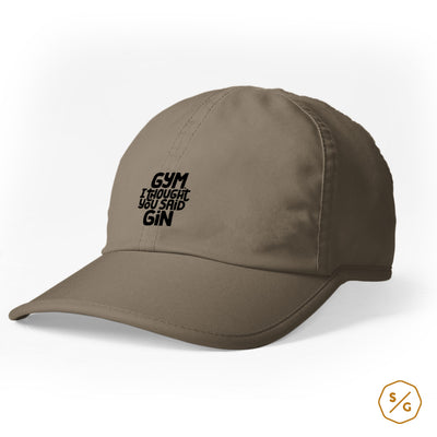 BESTICKTE CAP • GYM, I THOUGHT YOU SAID GIN