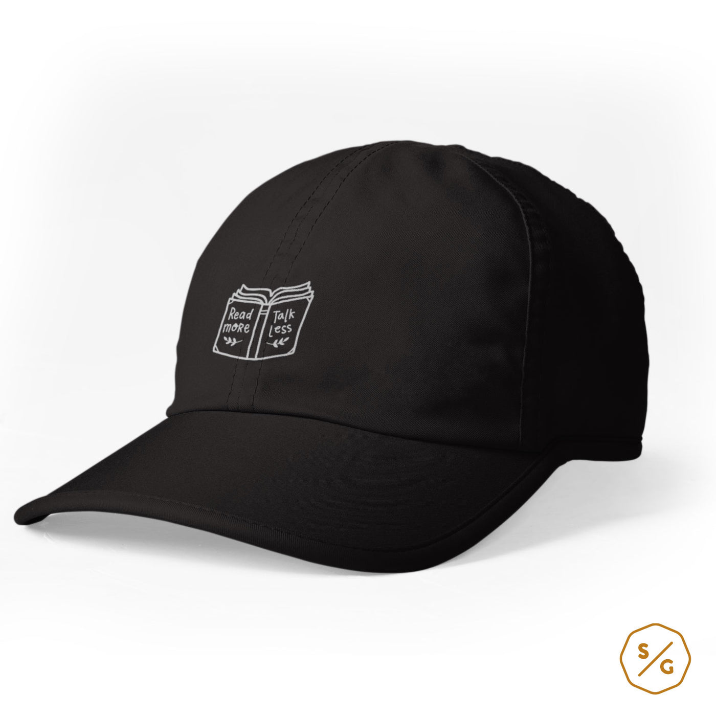 BESTICKTE CAP • READ MORE TALK LESS