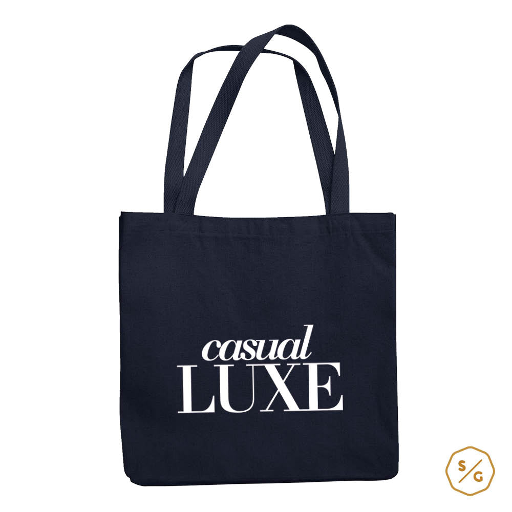 BEDRUCKTE BAUMWOLL-TASCHE • CASUAL LUXE