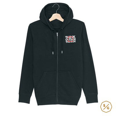 BESTICKTER ZIPPER HOODIE • THINK OUTSIDE THE BOX