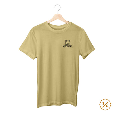 BESTICKTES SHIRT • LIBERTÉ ÉGALITÉ WEINSCHORLÉ