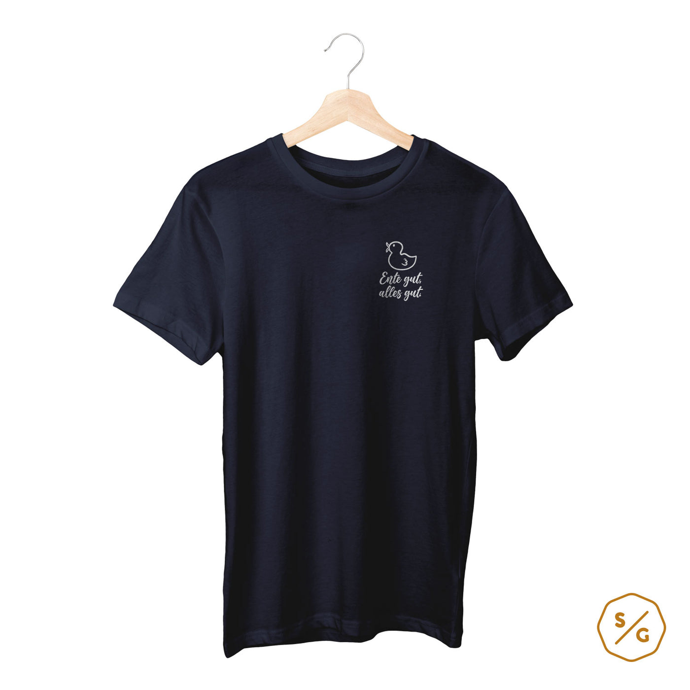 BESTICKTES SHIRT • ENTE GUT, ALLES GUT