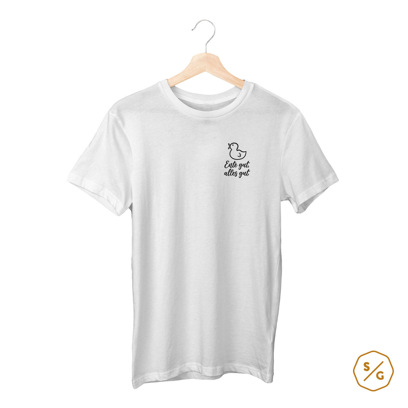 BESTICKTES SHIRT • ENTE GUT, ALLES GUT