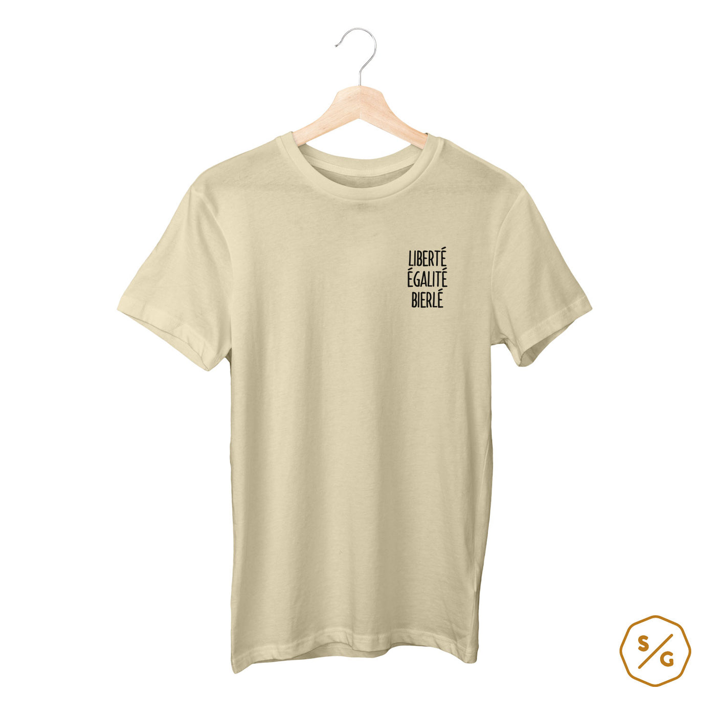 BESTICKTES SHIRT • LIBERTÉ ÉGALITÉ BIERLÉ