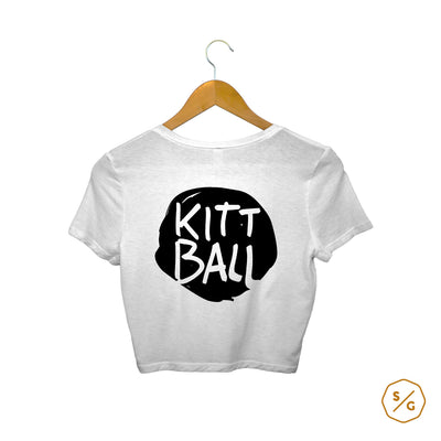 BEDRUCKTES CROP TOP • LOGO KITTBALL RECORDS