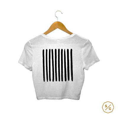 BEDRUCKTES CROP TOP • LOGO ZEHN RECORDS