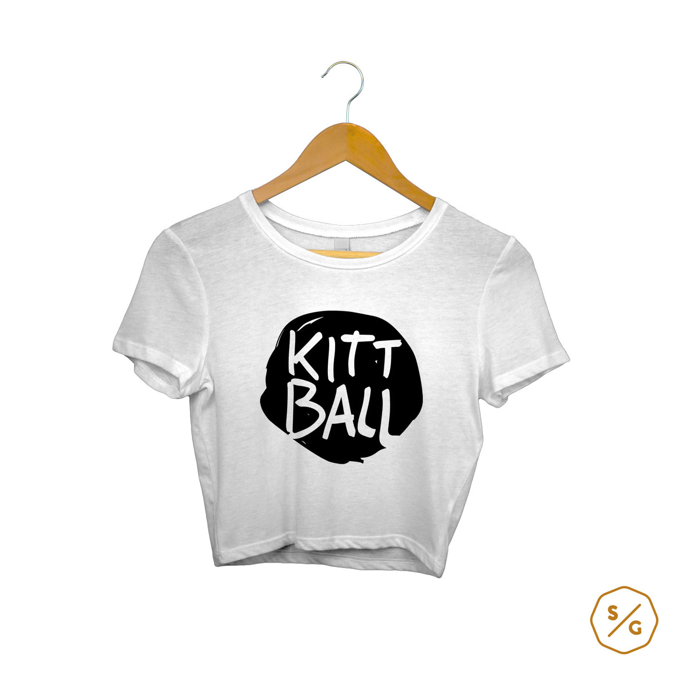 BEDRUCKTES CROP TOP • LOGO KITTBALL RECORDS