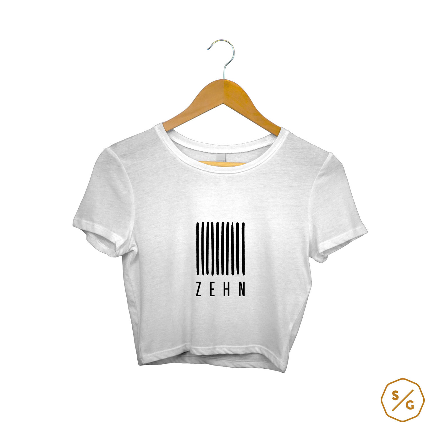 BEDRUCKTES CROP TOP • LOGO ZEHN RECORDS