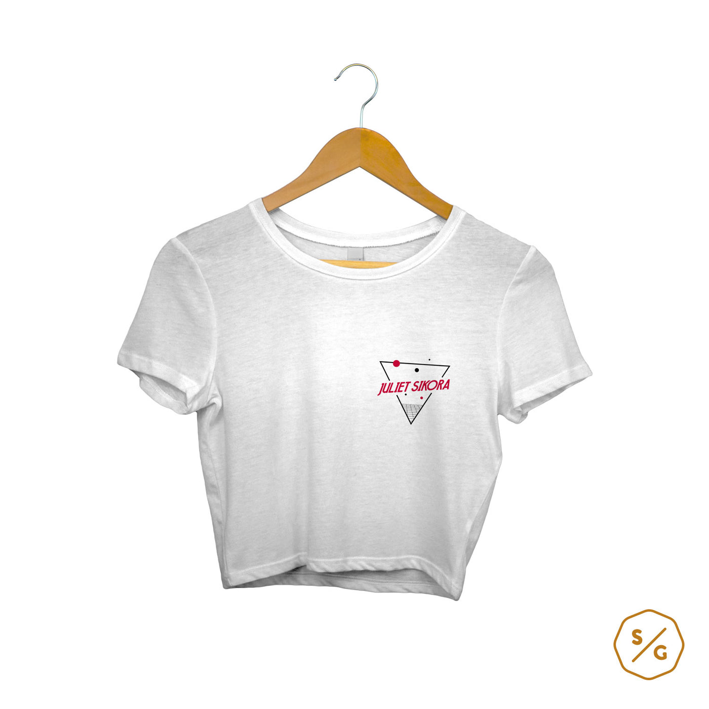 BEDRUCKTES CROP TOP • LOGO JULIET SIKORA