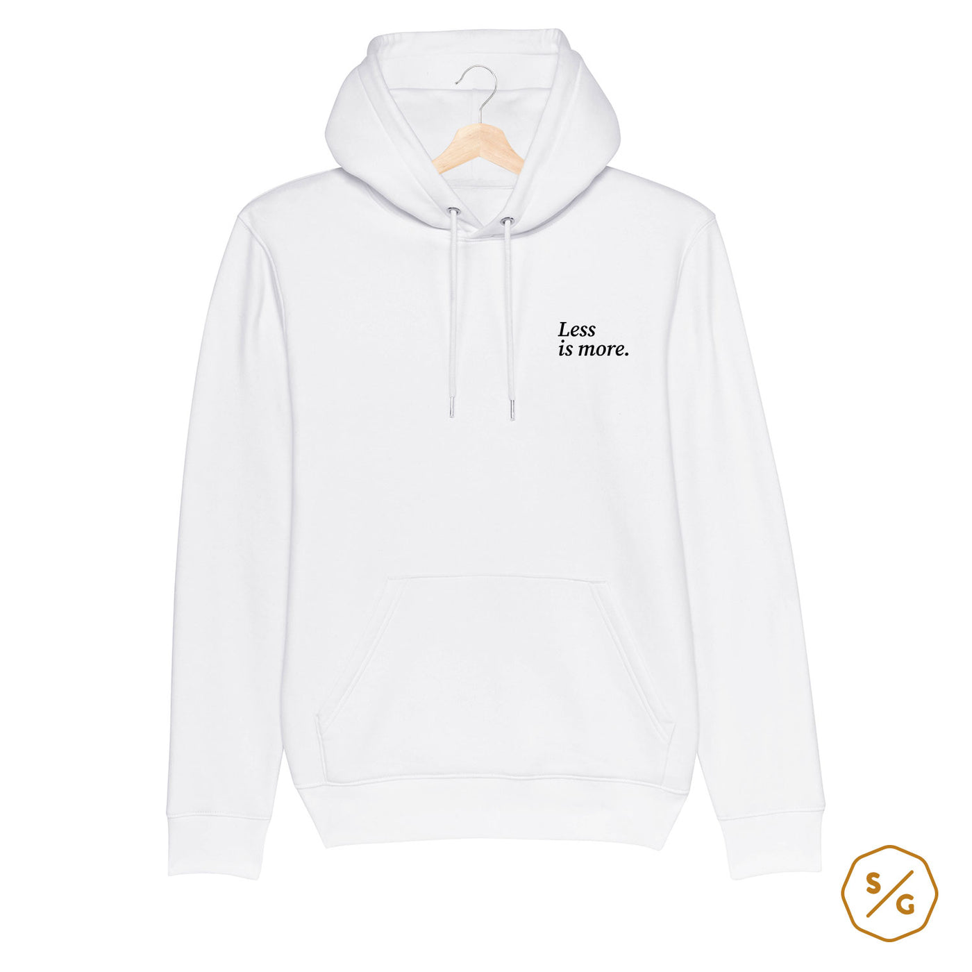 BESTICKTER HOODIE • LESS IS MORE