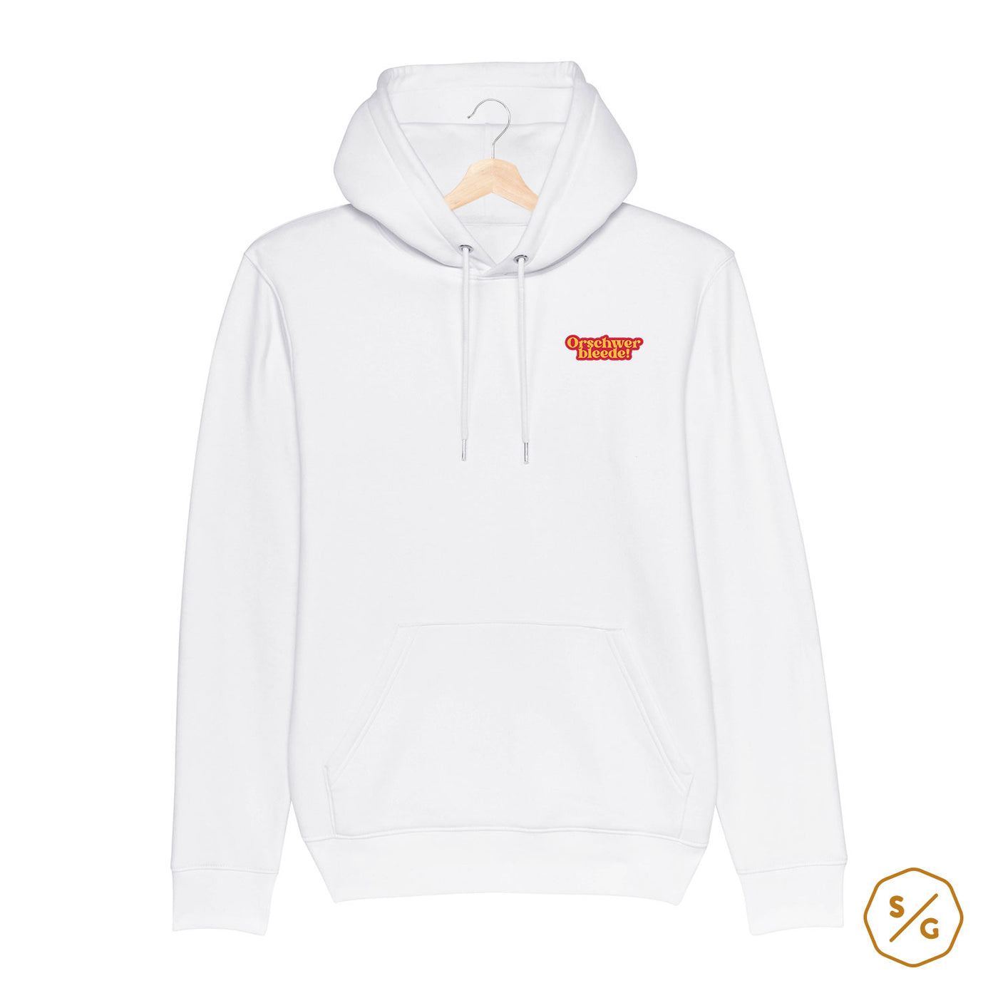 BESTICKTER HOODIE • ORSCHWERBLEEDE!