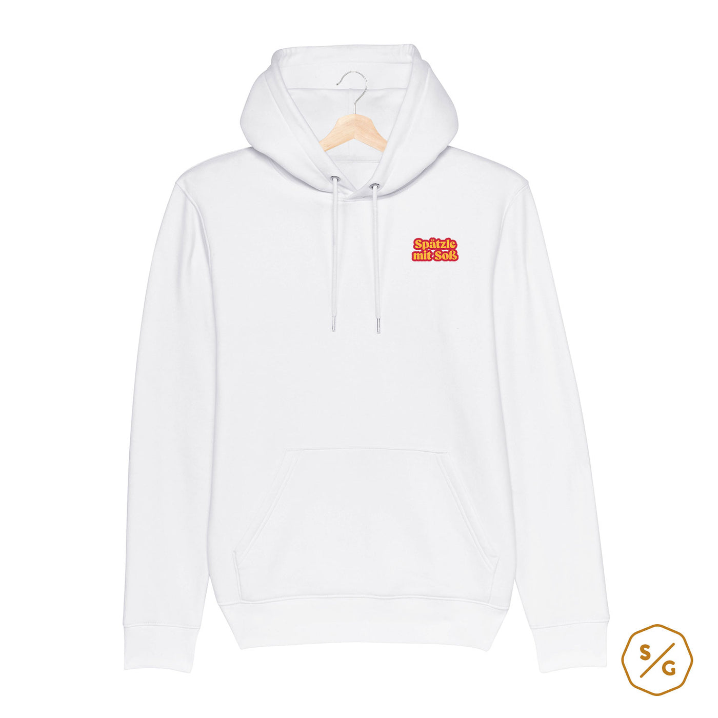 BESTICKTER HOODIE • SPÄTZLE MIT SOSS