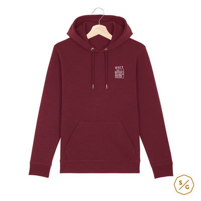 BESTICKTER HOODIE • WINE IS BOTTLED POETRY