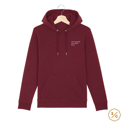 BESTICKTER HOODIE • GIVE ME BABY ONE MORE WINE