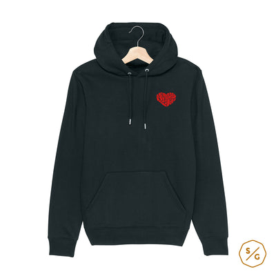 BESTICKTER HOODIE • MAKE LOVE NOT WAR